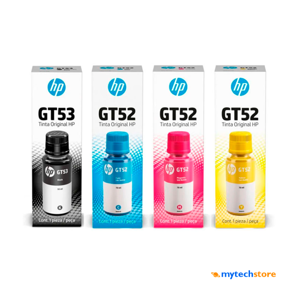 KIT TINTAS HP GT53/GT52 4 COLORES